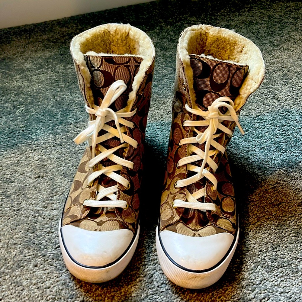 Coach Bonney Sterling high top sneakers